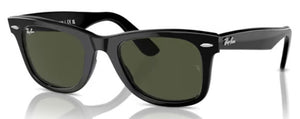 RB493 RAY-BAN WAYFARER RB2140 901 54 BLACK / GREEN