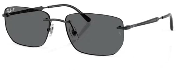 RB700 RAY-BAN RB3768 002/81 56 BLACK / DARK GREY POLARIZED