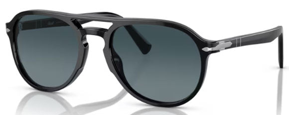 PO162 PERSOL PO3235S 095/S3 55 BLACK  / BLUE GRADIENT POLARIZED