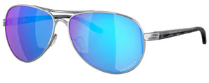 R59 OAKLEY FEEDBACK OO4079 407933 59 POLISHED CHROME / PRIZM SAPPHIRE IRIDIUM POLARIZED