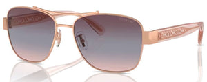 C188 COACH CR617 HC7161 93310J 56 SHINY ROSE GOLD / PURPLE BLUE PINK GRADIENT