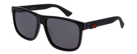 G48 GUCCI  GG0010S 001 58 BLACK / GREY