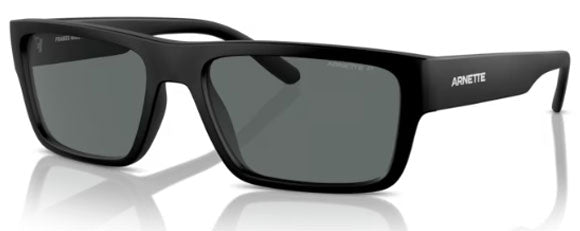 N87 ARNETTE PHOXER AN4338 290081 57 MATTE RECYCLED BLACK / DARK GREY POLARIZED