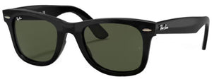 E51 RAY-BAN WAYFARER RB4340 601 50 BLACK / G-15 GREEN 601