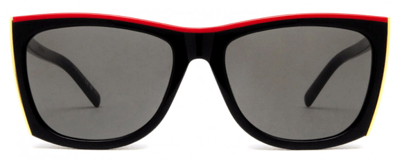 SL29 SAINT LAURENT 58 BLACK - BLACK - GREY
