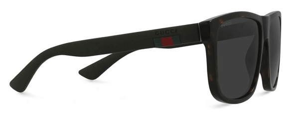 G25 GUCCI GG0010S 003 58 HAVANA BROWN / GREY POLARIZED