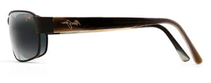 MJ73 MAUI JIM BLACK CORAL 249-2M 65 MATTE BLACK / NEUTRAL GREY