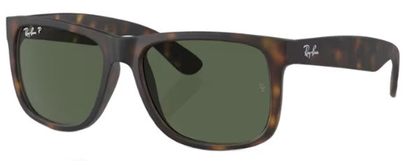 RB383 RAY-BAN JUSTIN RB4165F 865/9A 55 HAVANA  / DARK GREEN POLARIZED