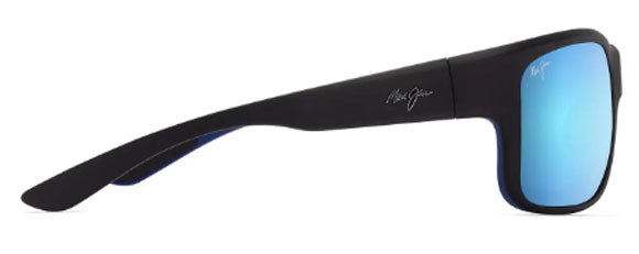 MJM177 MAUI JIM SOUTHERN CROSS B815-02 MATTE BLACK BLUE / BLUE HAWAII