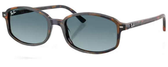 RB690F RAY-BAN RB2232F 13563M 54 YELLOW & BLUE HAVANA / BLUE GRADIENT GREY