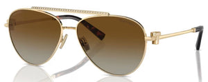 T166 TIFFANY TF3101B 6208T5 59 PALE GOLD  / BROWN GRADIENT POLARIZED
