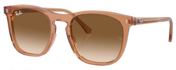 RB357 RAY-BAN RB2210F 676451 53 TRANSPARENT BROWN / CLEAR AND BROWN