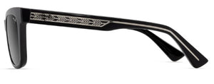 MJM193 MAUI JIM HIWAHIWA GS689-02 SHINY BLACK WITH GREY & BLACK / NEUTRAL GRAY