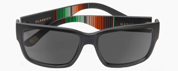 MS029 MADSON CLASSICO BLACK SERAPE / GREY POLARIZED