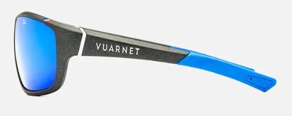 V252 VUARNET RACING REGULAR VL191800081626 55 METTALLIC BLACK / GREY POLAR BLUE FLASH POLARIZED