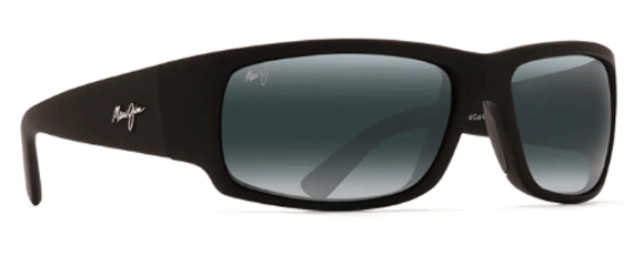 MJ3 MAUI JIM WORLD CUP 266-02MR 64 RUBBER MATTE BLACK / NEUTRAL GRAY