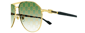 G209 GUCCI GG1220S-004 59 GOLD  / GREEN