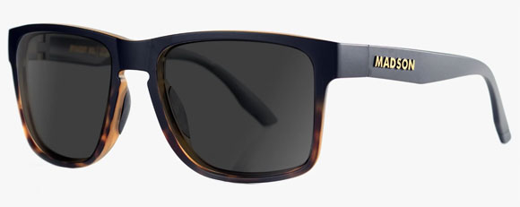 MS030 MADSON PIVOT XL  47-XL-1602 BLACK TORTOISE FADE / GREY POLARIZED