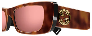 G203 GUCCI GG0516S-015 52 HAVANA / RED MIRRORED