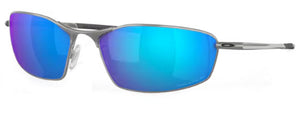 L128 OAKLEY WHISKER OO4141 414104 60 SATIN CHROME / PRIZM SAPPHIRE IRIDIUM POLARIZED