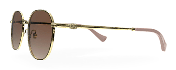 G191 GUCCI GG1142S 002 56 GOLD - GOLD - BROWN