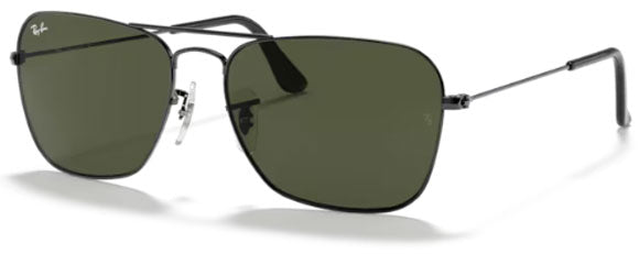RB659A RAY-BAN CARAVAN RB3136 004 58 GUNMETAL / G-15 GREEN