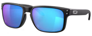 OK15 OAKLEY HOLBROOK OO9102 9102F0 55 MATTE BLACK / PRIZM SAPPHIRE IRIDIUM POLARIZED