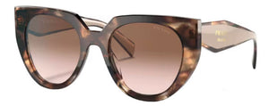 PR154 PRADA PR 14WS 01R0A6 52 CARAMEL TORTOISE POWDER / BROWN GRADIENT