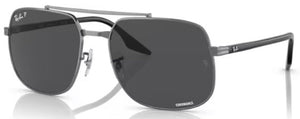 RB649 RAY-BAN RB3699 004/K8 56 GUNMETAL / DARK GREY POLARIZED