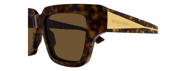 BV22 BOTTEGA VENETA BV1276S-002 52 HAVANA CRYSTAL / BROWN