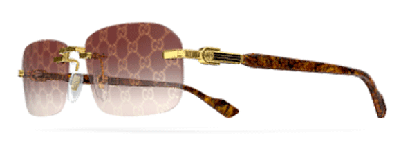 G186 GUCCI GG1221S-004 56 GOLD / YELLOW - RED