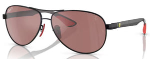 RB489 RAY-BAN RB8331M F002H2 61 BLACK / PURPLE SILVER POLARIZED