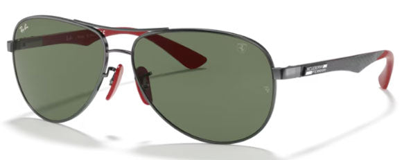 RB485 RAY-BAN FERRARI RB8313M F00171 61 GUNMETAL / GREEN CLASSIC