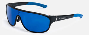 V219 VUARNET ROAD VL192900021726 66 MATTE BLACK  / BLUE GREY POLARIZED