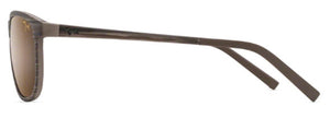 MJ408 MAUI JIM LELE KAWA H811-25C BROWN STRIPE / HCL BRONZE