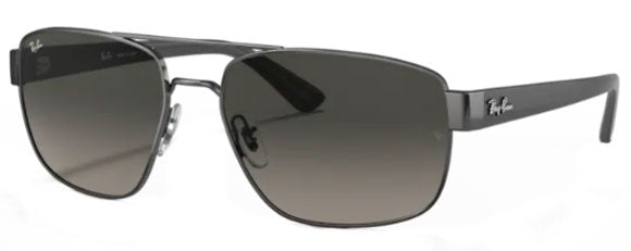 F202 RAY-BAN RB3663 004/71 60 GUNMETAL / GREY GRADIENTS