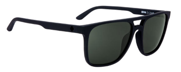 SY099 SPY CZAR 6700000000080 SOFT MATTE BLACK / HAPPY GRAY GREEN POLARIZED