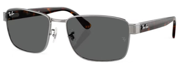 RB540 RAY-BAN RB3750 004/B1 62 GUNMETAL / DARK GREY