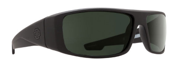 SY085 SPY LOGAN 670939973864 SOFT MATTE BLACK / HAPPY GRAY GREEN POLARIZED