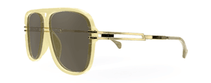 G167 GUCCI GG1105S 004 63 YELLOW GOLD  BROWN