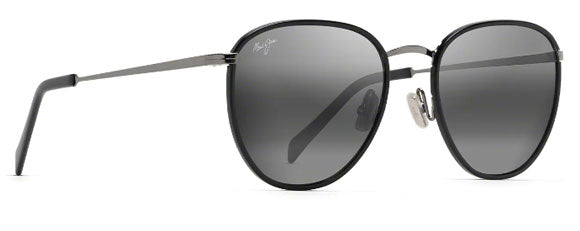 MJ17 MAUI JIM NONI 854-02 54 BLACK GLOSS GUNMETAL / NEUTRAL GREY