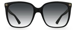 G45 GUCCI GG0022S 001 57 BLACK / GREY