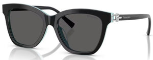 T194 TIFFANY TF4241D 8055S4 54 BLACK ON TIFFANY BLUE / DARK GREY