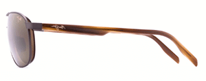 MJ107 MAUI JIM CASTLES H728-01M 61 MATTE CHOCOLATE / HCL BRONZE