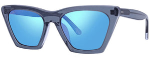 MJ463 MAUI JIM KINI-KINI B849-27E STEEL BLUE WITH CRYSTAL / BLUE HAWAII POLARIZED
