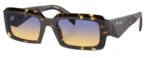 PR141 PRADA PR 27ZS 16O50E 54 BLACK MALT TORTOISE / CLEAR FIFTY YELLOW DARK BLUE