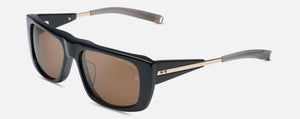 DL63 DITA DLS703-56-02-A BLACK - WHITE GOLD / BROWN POLARIZED