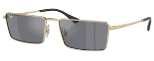 RB452 RAY-BAN EMY RB3741 92136V 56 GOLD  / DARK GREY FLASH SILVER