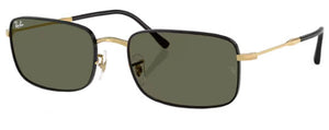 RB538 RAY-BAN RB3746 927158 59 BLACK ON ARISTA / G-15 GREEN POLARIZED