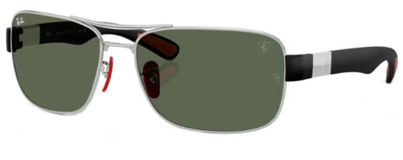 RB597 RAY-BAN RB3763M F03171 64 SILVER / DARK GREEN